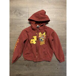 Vintage 2000s Scooby Doo Logo Full Zip Hoodie Sweatshirt Youth M 5/6 90s Cartoon
